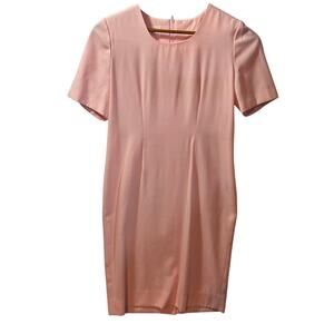 Vintage Henry Lee Petites Size 10P  Pink Dress Sheath Short Sleeve Women’s